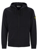 Stone Island Sweatshirt With Zip And Drawstring Hood