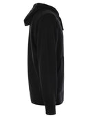 Stone Island Sweatshirt met Zip en Drawstring Hood