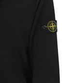 Stone Island Sweatshirt met Zip en Drawstring Hood