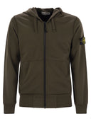 Stone Island sweatshirt med lynlås og trækkel
