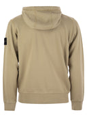 Stone Island Sweatshirt With Zip And Drawstring Hood