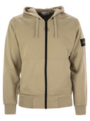 Stone Island Sweatshirt With Zip And Drawstring Hood