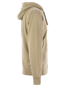 Stone Island Sweatshirt With Zip And Drawstring Hood