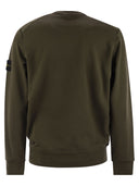 Stone Island Crew Neck Felpa con distintivo di Stone Island