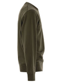 Stone Island Crew Neck Felpa con distintivo di Stone Island