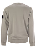 Stone Island Crew Neck Sweatshirt With Stone Island Badge