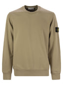 Stone Island Crew Neck Sweatshirt With Stone Island Badge