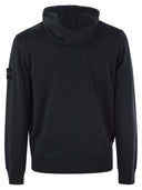 Felpa con cappuccio dell'isola di pietra con distintivo di Stone Island