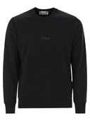 Sweat-shirt à collier d'équipage Stone Island avec Institutional Five Print