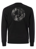 Sweat-shirt à collier d'équipage Stone Island avec Institutional Five Print