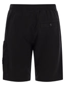 Stone Island Cargo Bermuda Shorts med lommer og ribbing