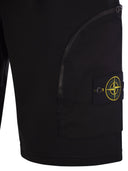 Stone Island Cargo Bermuda Shorts med lommer og ribbing