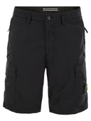 Stone Island Stretch Cotton Canvas Bermuda Shorts