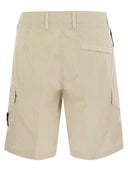 Pantaloncini di bermuda in tela di cotone essola di pietra