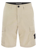 Pantaloncini di bermuda in tela di cotone essola di pietra