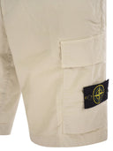 Pantaloncini di bermuda in tela di cotone essola di pietra