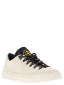 Stone Island Laced Trainer With Logo