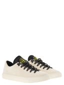 Stone Island Laced Trainer With Logo