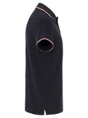 Moncler Cotton Pique Polo Shirt With Tricolor Trim