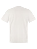 Moncler T-shirt avec logo en coton afflué