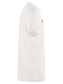 Moncler T-shirt avec logo en coton afflué
