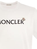 Moncler T-shirt avec logo en coton afflué