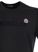 Camiseta de Moncler con logotipo de algodón flocked