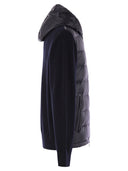 Sudadera de lana acolchada de Moncler con capucha y cremallera
