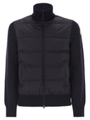 Moncler Wool Padded Cardigan With Zip