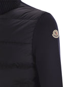 Moncler Wool Padded Cardigan With Zip
