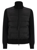 Moncler uld polstret cardigan med lynlås
