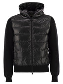 Moncler Wool Lined Hooded Zip Up Sweatshirt