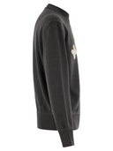 자수 모노그램을 가진 Moncler Wool 점퍼