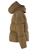 Moncler Castelnou Short Down Jacket With Hood And Square Quilting