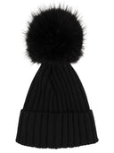 Moncler Wool Cap With Synthetic Pompom