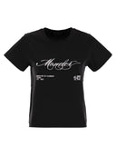 Camisa de algodón Moncler con logotipo cursivo bordado