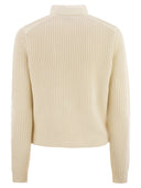 Moncler Padded Wool Cardigan With Zip