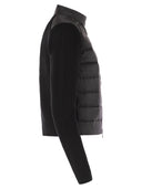 Moncler wyściełany wełniany kardigan z ZIP