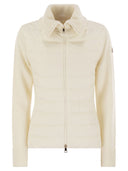 Moncler Padded Wool Cardigan With Zip