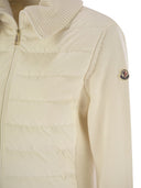 Moncler Padded Wool Cardigan With Zip