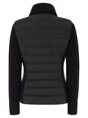 Moncler gepolsterte Woll -Strickjacke mit Reißverschluss
