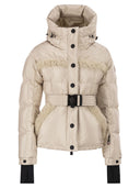 Moncler Grenoble Mondim Metallic Ski Jacket With Shearling Hood