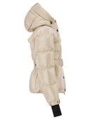 Moncler Grenoble Mondim Metallic Ski Jacket With Shearling Hood