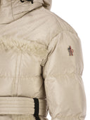 Moncler Grenoble Mondim Metallic Ski Jacket With Shearling Hood