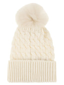 Moncler Grenoble Wool Hat med Pom Pom