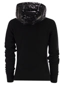 Moncler Grenoble Felpa Imbottita In Pile Con Zip E Cappuccio