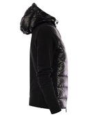 Moncler Grenoble Felpa Imbottita In Pile Con Zip E Cappuccio