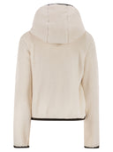 Moncler Grenoble Padded Hoodie With Zip In Polartec®