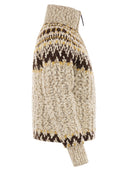 Moncler Grenoble Girose Cardigan With Zip In Wool Blend