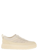 Moncler Moncler Altive Suede y Nubuck Leather Trainer